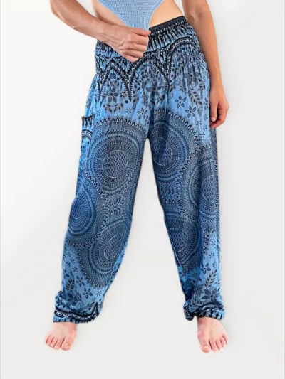 Genie Yoga Pants - Blue & Black