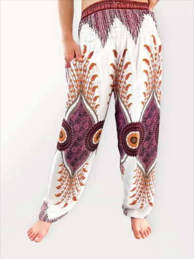 Genie Yoga Pants - White & Pink