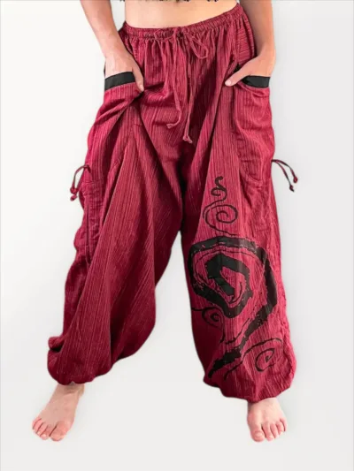 Convertible Pants - Burgundy
